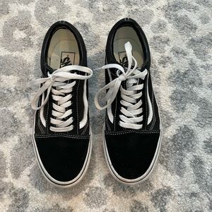 Black Platform Vans Sneakers